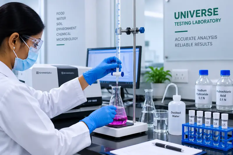 Laboratory sample analysis and titration